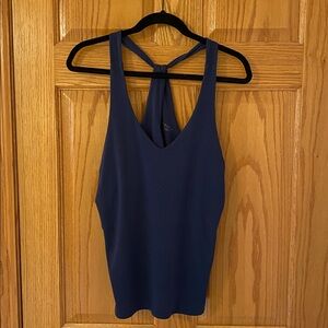 Athleta Essence Crossback Tank Blue Medium